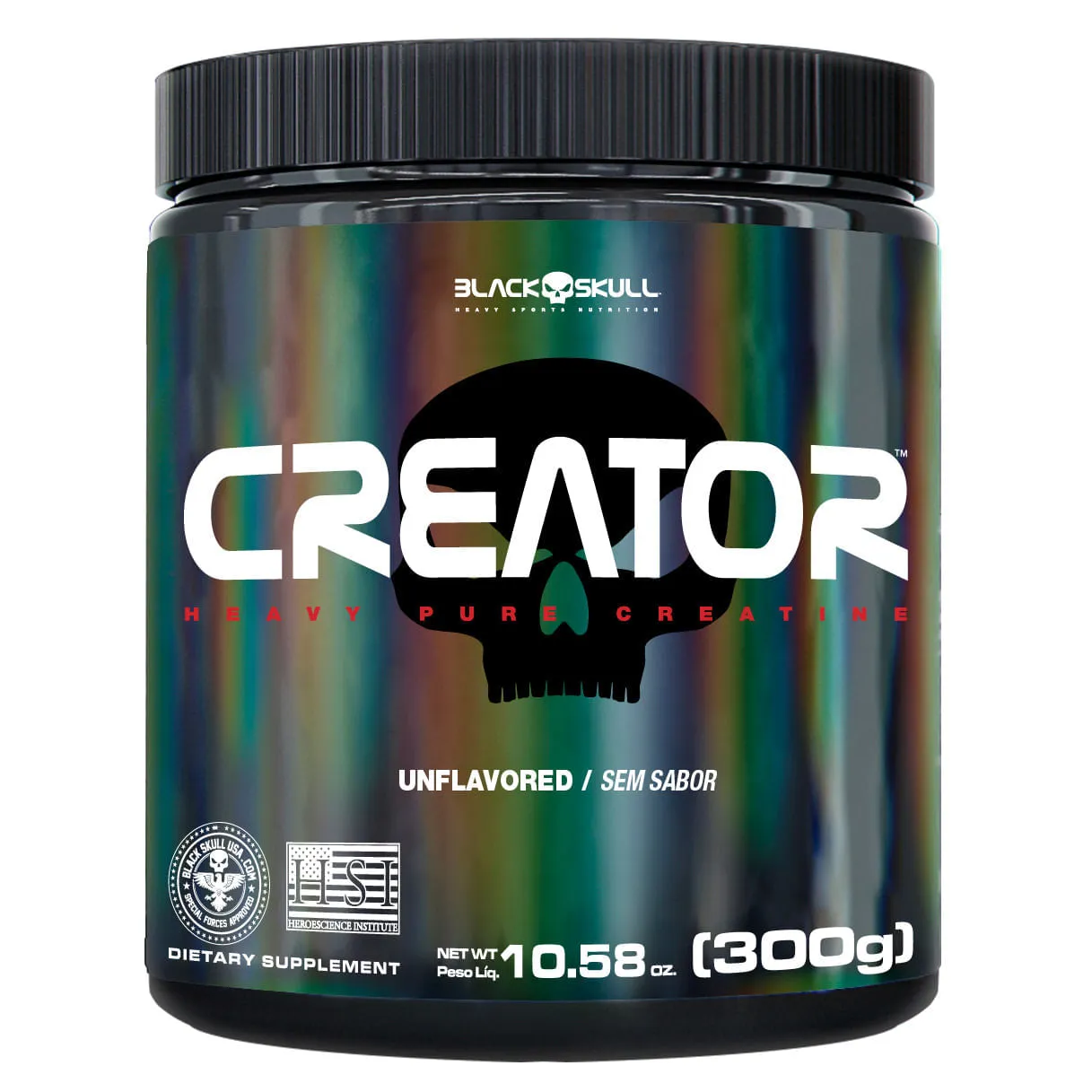 Vale a pena conferir: Creatina Monohidratada Creator 300g - Black Skull™ 💸 Agora sai por…