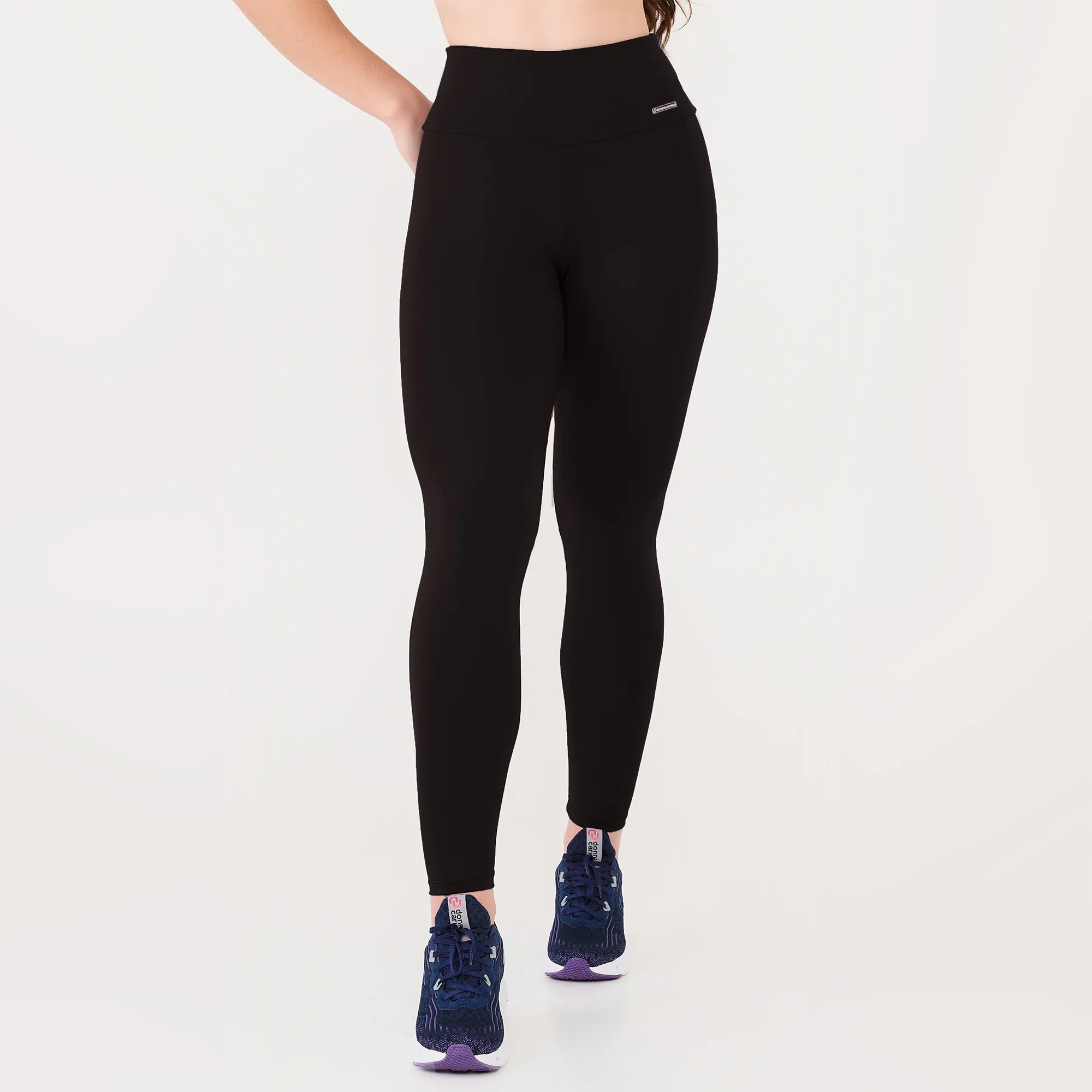 Legging Basics Preta Poliamida Flex