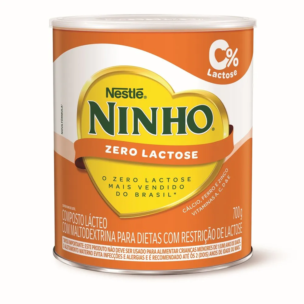 Composto Lacteo Ninho Fort+ Zero Lactose Lata 700g