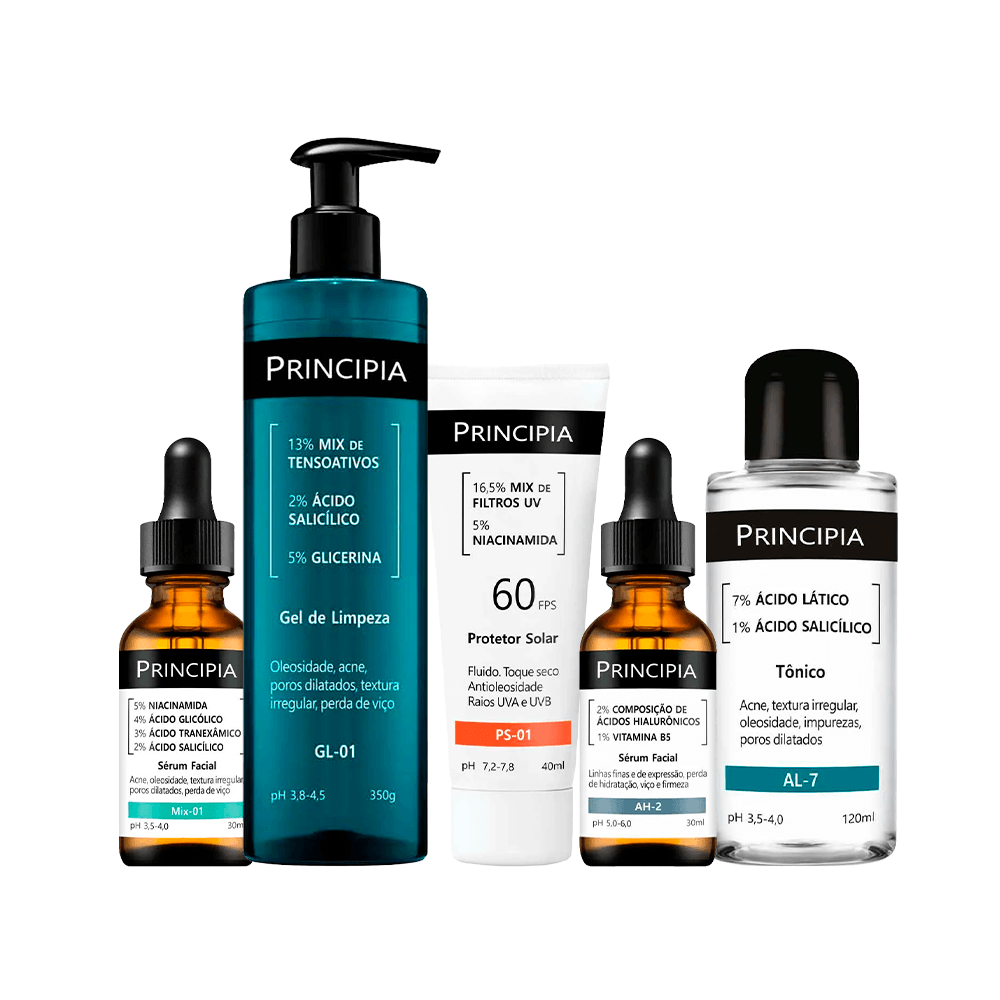 Kit Principia Mix-01 + B5 + Tônico + Fps60