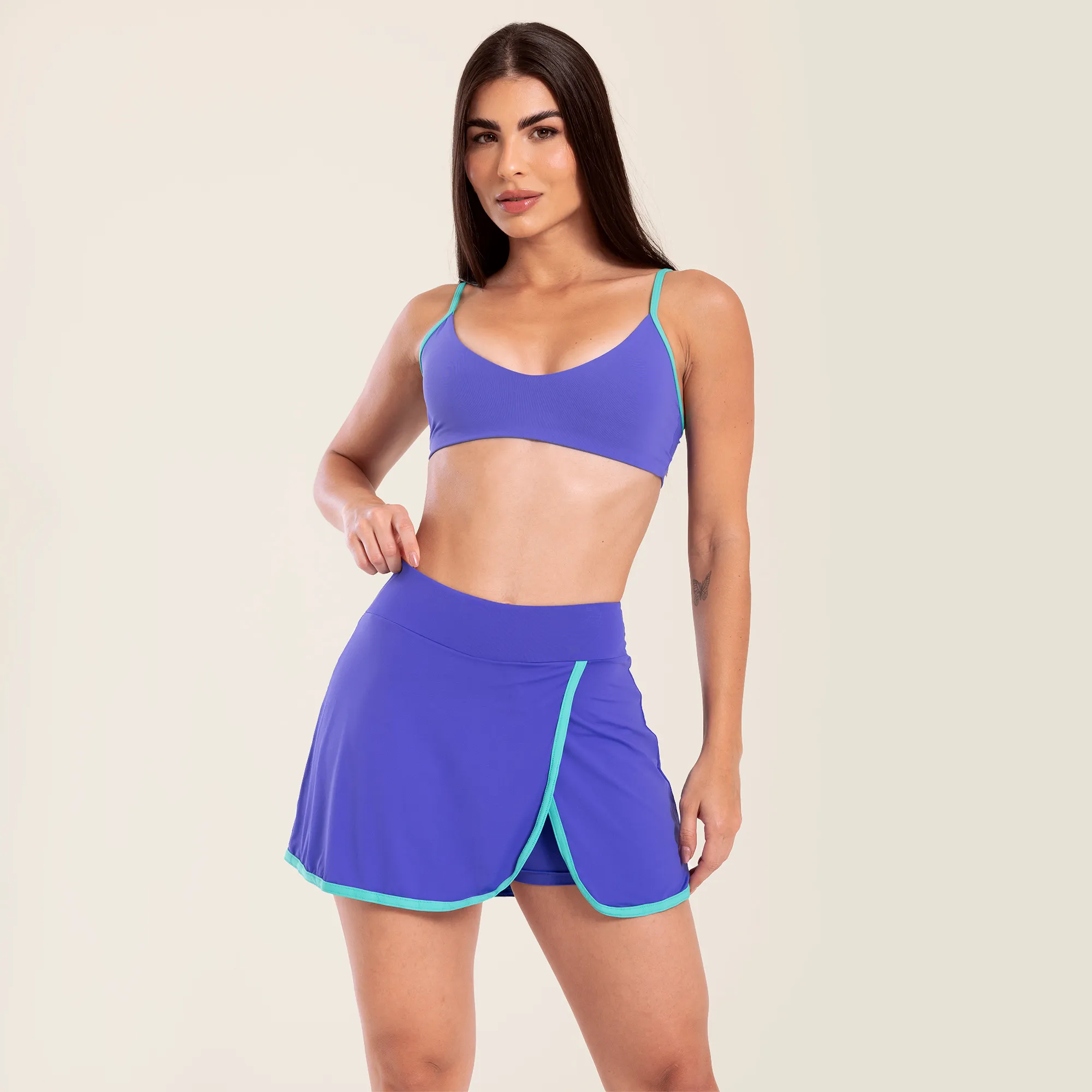 Economia que faz diferença: Short Saia Sunset Azul Cosmo Poliamida Soft Por: R$ 111,00 Código…